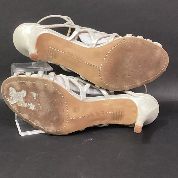 Vince Camuto VC-Paxton Women's 6.5(M) Earl Grey Powered Glitz Stiletto Heels - Picture 7 of 11